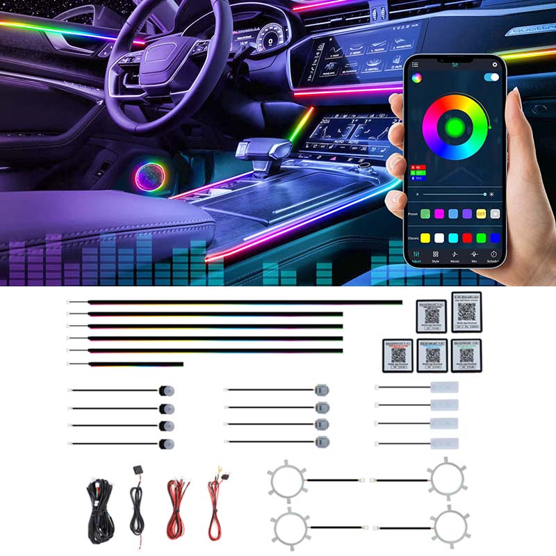 22 in 1 Dream Color RGB Dynami - Led Interior Ambient Light recension och pris