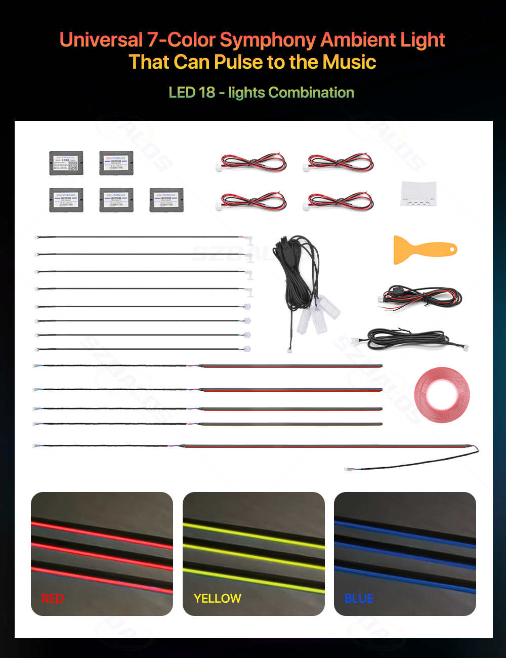 Hot Selling Car Ambient Light  - Led Interior Ambient Light recension och pris