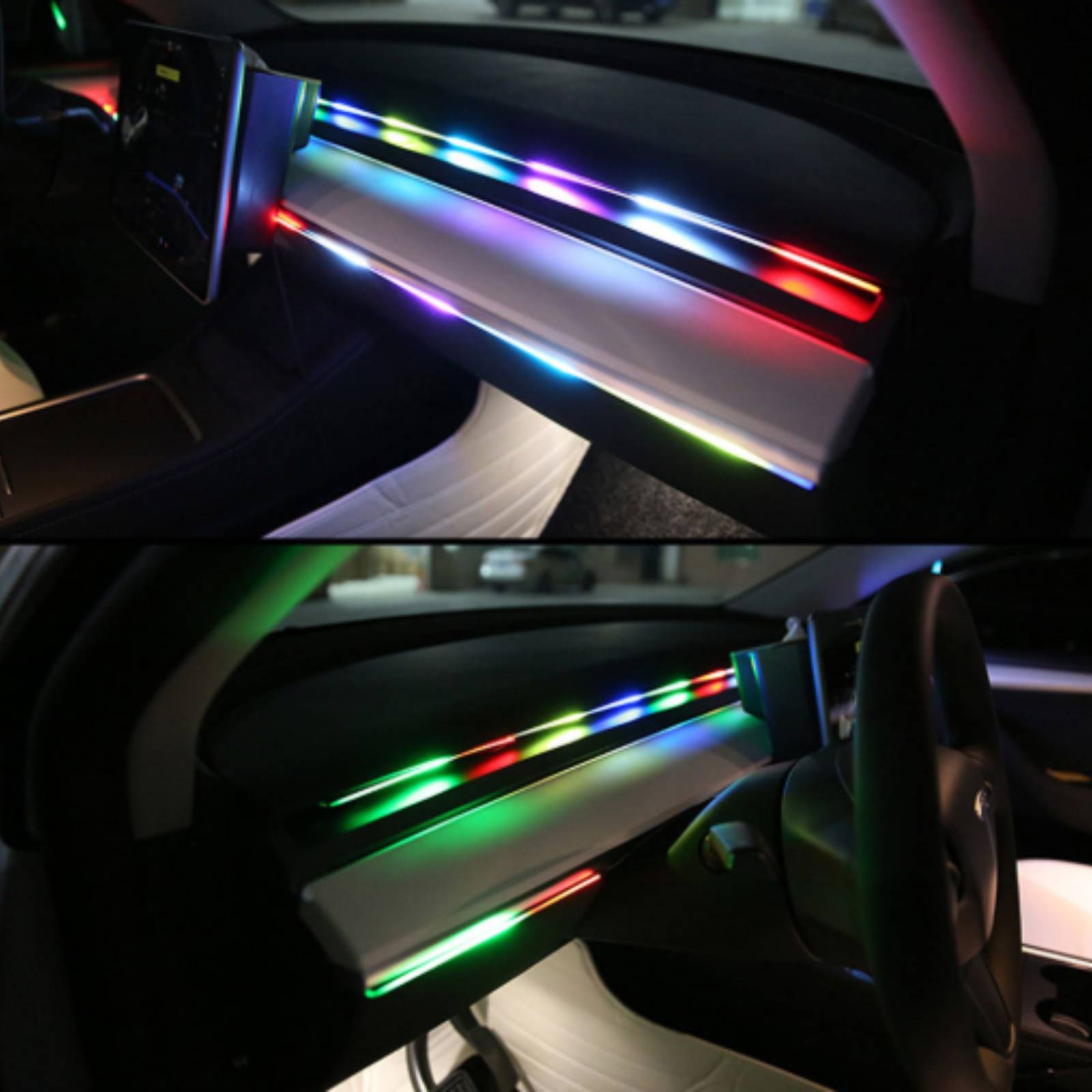 6 Pieces Acrylic Interior Car  - Led Interior Ambient Light recension och pris