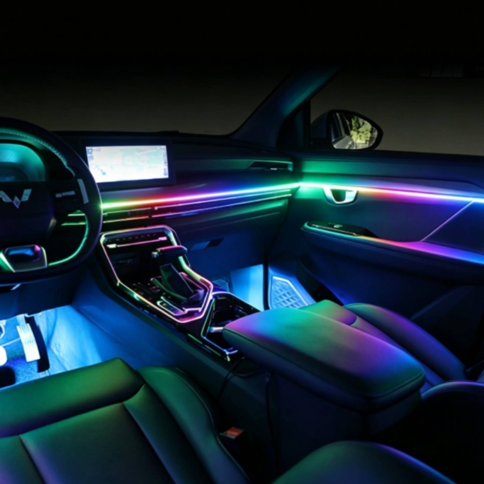 6 Pieces Acrylic Interior Car  - Led Interior Ambient Light recension och pris
